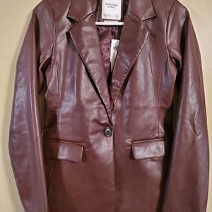 Abercrombie & Fitch Vegan Leather Jacket